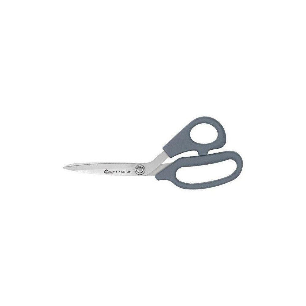 Titanium Ultraflex Bent Shears: 8" OAL, 3" LOC, Titanium-Coated Stainless Steel Blades
