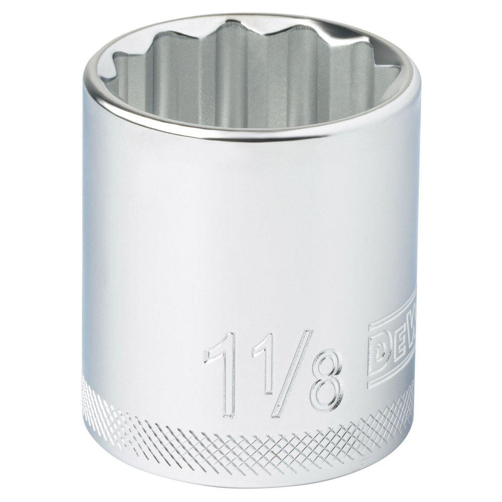 Standard Hand Socket: 1/2" Drive, 1-1/8" Socket, 12-Point