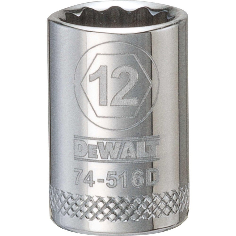 Standard Hand Socket: 3/8" Drive, 12.00 mm Socket, 12-Point