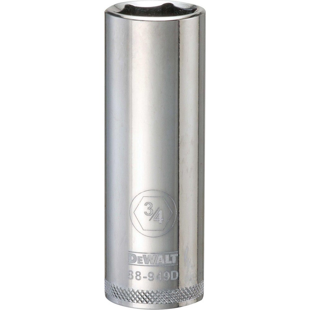 Deep Hand Socket: 1/2" Drive, 3/4" Socket, 6-Point