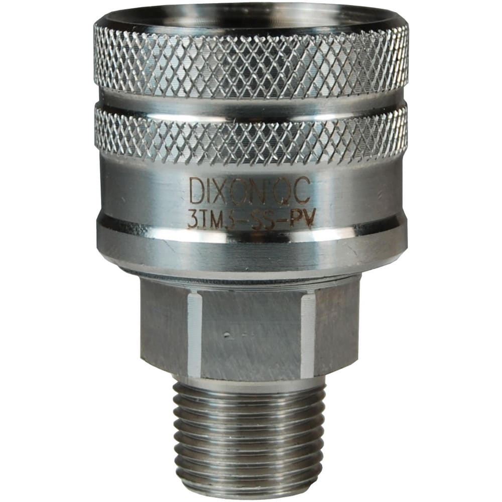 Hydraulic Hose Fittings & Couplings; Type: T-Series Male NPTF Poppet Coupler; Fitting Type: Coupler; Hose Inside Diameter (Decimal Inch): 0.3750; Hose Size: 3/8