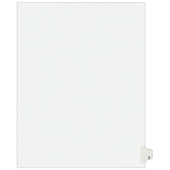 11 x 8 1/2" Z Label, 1 Tabs, Unpunched, Preprinted Tab Dividers