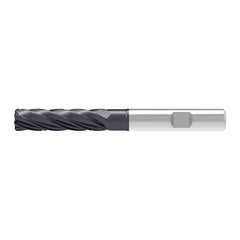 Corner Radius End Mill: 20.00 mm Dia, 102.00 mm LOC, 1.60 mm Radius, 5 Flute, Solid Carbide