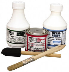 Automotive Fuel System & Restoration Kits; Type: Super Starter Kit; Contents: (1) 4 oz. Black POR-15 Rust Preventive Paint, (1) 8 oz. Marine Clean™, (1) Pair Gloves, (1) 8 oz. Metal Ready™, (2) Brushes; Number Of Pieces: 6