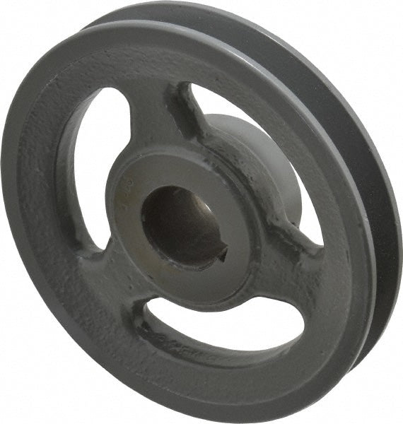 1" Bore Diam, 4.95" OD, Finished Bore Single Groove Sheave