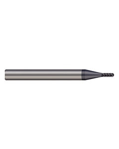 3/16″ Dia. × 0.285″ LOC × 1/4″ Shank Size × 2-1/2″ OAL, 6 Flute, Carbide, TiAlN Nano, Ballnose Endmill