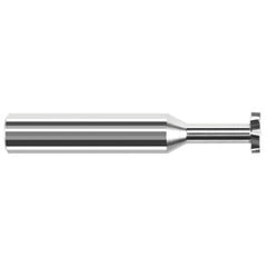 Keyseat Cutter, 5/16″ Dia. × 5/16″ Shank Dia. × 5/32″ CW × 2-1/2″ OAL, 6 Teeth, Carbide, Round Shank, Uncoated, Specialty Profiles