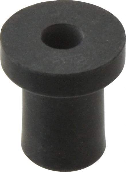 RivetKing - 1/4-20, 0.74" Diam x 0.187" Thick Flange, Rubber Insulated Rivet Nut - UNC Thread, Rubber, 1/2" Body Diam, 0.831" OAL - Industrial Tool & Supply