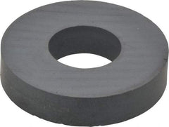Mag-Mate - 1.203" ID x 2.8" OD Ceramic Ring Magnet - 0.59" Thick, 350°F Max Operating Temp - Industrial Tool & Supply