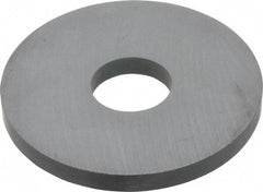 Mag-Mate - 0.875" ID x 2.875" OD Ceramic Ring Magnet - 0.25" Thick, 350°F Max Operating Temp - Industrial Tool & Supply