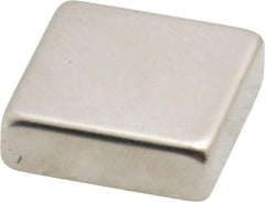 Eclipse - 16.5 Lb Max Holding Capacity Neodymium Rare Earth Block Magnet - 3/4" Long x 3/4" Wide x 1/4" High, 248°F Max Operating Temp - Industrial Tool & Supply