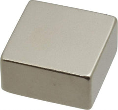 Eclipse - 43.9 Lb Max Holding Capacity Neodymium Rare Earth Block Magnet - 1" Long x 1" Wide x 1/2" High, 248°F Max Operating Temp - Industrial Tool & Supply