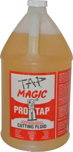 Tap Magic - Tap Magic ProTap, 1 Gal Bottle Cutting & Tapping Fluid - Semisynthetic, For Boring, Broaching, Drilling, Engraving, Facing, Milling, Reaming, Sawing, Threading, Turning - Industrial Tool & Supply