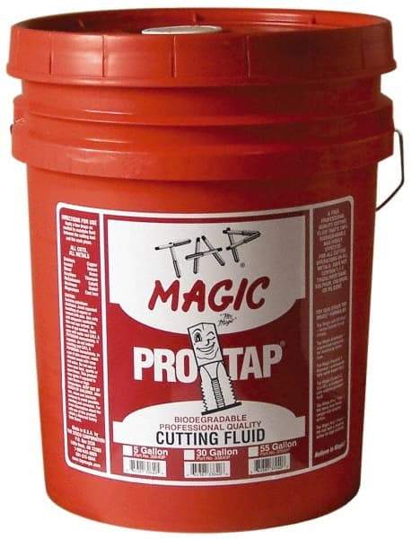 Tap Magic - Tap Magic ProTap, 5 Gal Pail Cutting & Tapping Fluid - Semisynthetic, For Boring, Broaching, Drilling, Engraving, Facing, Milling, Reaming, Sawing, Threading, Turning - Industrial Tool & Supply