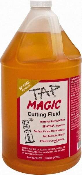Tap Magic - Tap Magic EP-Xtra, 1 Gal Bottle Cutting & Tapping Fluid - Semisynthetic, For Boring, Broaching, Drilling, Engraving, Facing, Milling, Reaming, Sawing, Threading, Turning - Industrial Tool & Supply