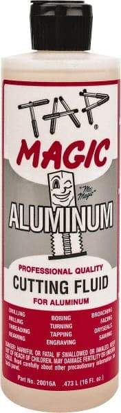 Tap Magic - Tap Magic Aluminum, 1 Pt Bottle Cutting & Tapping Fluid - Semisynthetic, For Boring, Broaching, Drilling, Engraving, Facing, Milling, Reaming, Sawing, Threading, Turning - Industrial Tool & Supply