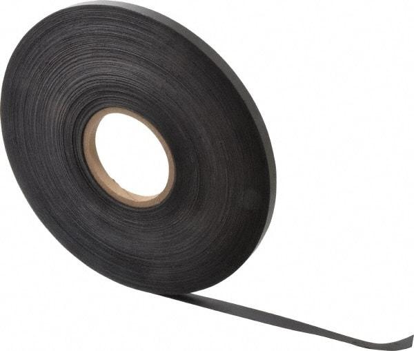Mag-Mate - 200' Long x 1/2" Wide x 1/32" Thick Flexible Magnetic Strip - 4 Lb Max Pull Force, 2 Linear Ft/Lb Magnetic Pull Force, Plain Back - Industrial Tool & Supply