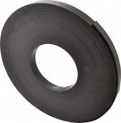 Mag-Mate - 100' Long x 1" Wide x 1/8" Thick Flexible Magnetic Strip - 16 Lb Max Pull Force, 19 Linear Ft/Lb Magnetic Pull Force, Plain Back - Industrial Tool & Supply