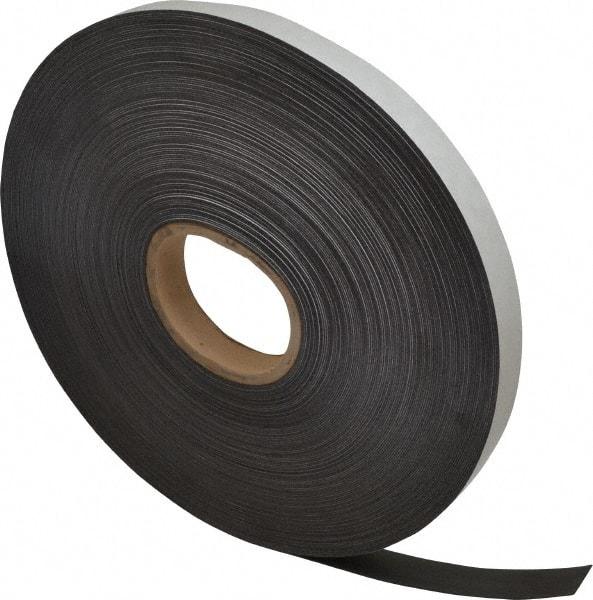 Mag-Mate - 200' Long x 1" Wide x 1/32" Thick Flexible Magnetic Strip - 8 Lb Max Pull Force, 4 Linear Ft/Lb Magnetic Pull Force, Adhesive Back - Industrial Tool & Supply