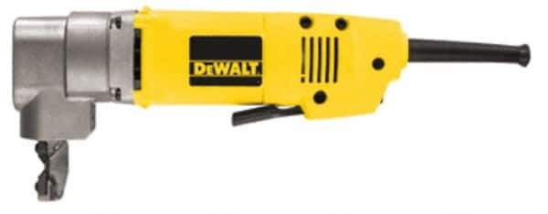 DeWALT - 120V, 1,950 SPM, 6.5 Amp, Electric Power Nibbler - 16 (Mild Steel) and 18 (Stainless Steel) Gauge Cutting Capacity - Industrial Tool & Supply