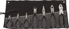 Value Collection - 7 Piece Plier Set - Comes in Plastic Pouch - Industrial Tool & Supply