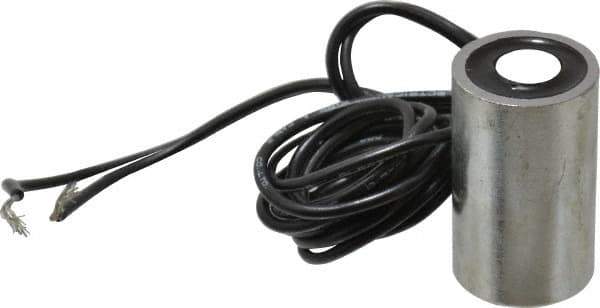 Mag-Mate - 3/4" Diam, 1.5 Watts, 12 Lb Max Magnetic Pull Electromagnet - 10-32 Thread, 24 DC Output Voltage - Industrial Tool & Supply