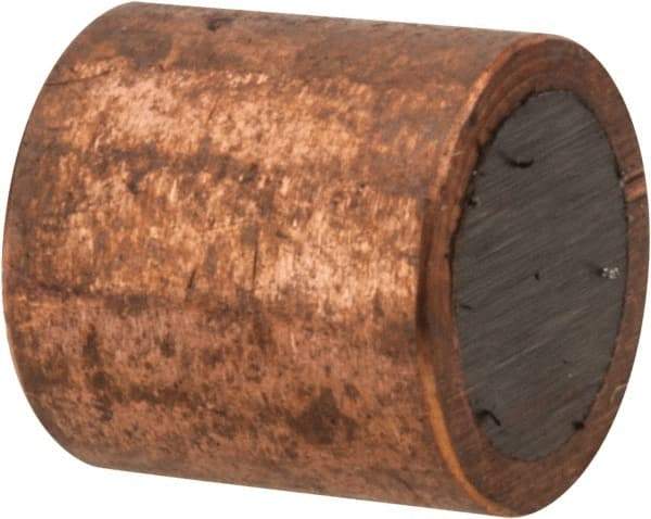 Mag-Mate - 1/4" Diam x 1/4" High, 0.06 Lb Average & 0.11 Lb Max Pull Force, Brass Alnico Shielded Magnet - 800°F Max Operating Temp, 0.032" Wall Thickness - Industrial Tool & Supply