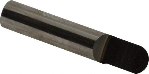 Accupro - 3/8" Shank Diam, 2" OAL, 3/8" Cut Diam, Ball Engraving Cutter - 1/2" LOC, 1 Flute, Right Hand Cut, Micrograin Solid Carbide, Uncoated - Industrial Tool & Supply