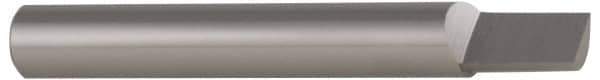 Accupro - 1/2" Shank Diam, 2" OAL, 1/2" Cut Diam, Square Engraving Cutter - 9/16" LOC, 0.5" Tip Diam, 1 Flute, Right Hand Cut, Micrograin Solid Carbide, Uncoated - Industrial Tool & Supply