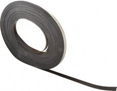 Mag-Mate - 100' Long x 1/2" Wide x 1/32" Thick Flexible Magnetic Strip - 4 Lb Max Pull Force, 2 Linear Ft/Lb Magnetic Pull Force, Adhesive Back - Industrial Tool & Supply