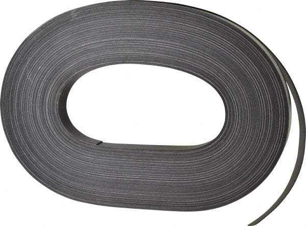 Mag-Mate - 100' Long x 3/4" Wide x 1/32" Thick Flexible Magnetic Strip - 6 Lb Max Pull Force, 3 Linear Ft/Lb Magnetic Pull Force, Adhesive Back - Industrial Tool & Supply