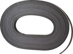 Mag-Mate - 100' Long x 3/4" Wide x 1/32" Thick Flexible Magnetic Strip - 6 Lb Max Pull Force, 3 Linear Ft/Lb Magnetic Pull Force, Adhesive Back - Industrial Tool & Supply
