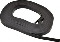 Mag-Mate - 100' Long x 1/2" Wide x 1/32" Thick Flexible Magnetic Strip - 4 Lb Max Pull Force, 2 Linear Ft/Lb Magnetic Pull Force, Plain Back - Industrial Tool & Supply