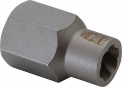 Irwin Hanson - 3/8" Drive Reverse Spiral Flute Hex Bolt Remover - 5/16" Hex, 2" OAL - Industrial Tool & Supply