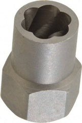 Irwin Hanson - 3/8" Drive Reverse Spiral Flute Hex Bolt Remover - 7/16" Hex, 2" OAL - Industrial Tool & Supply