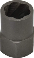 Irwin Hanson - 3/8" Drive Reverse Spiral Flute Hex Bolt Remover - 1/2" Hex, 2" OAL - Industrial Tool & Supply