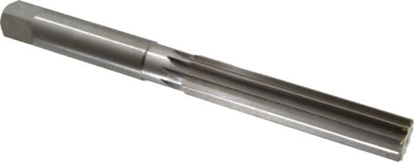 Made in USA - 1-1/4" Diam, Straight Shank, 6-1/8" Flute, Hand Reamer - Industrial Tool & Supply