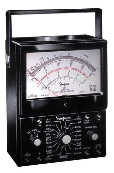 Simpson Electric - Current Leakage Tester - Analog Display, 60 Hz, 9V Power Supply - Industrial Tool & Supply