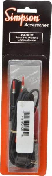 Simpson Electric - Electrical Test Equipment Leads - Use with Analog Multimeters - Industrial Tool & Supply