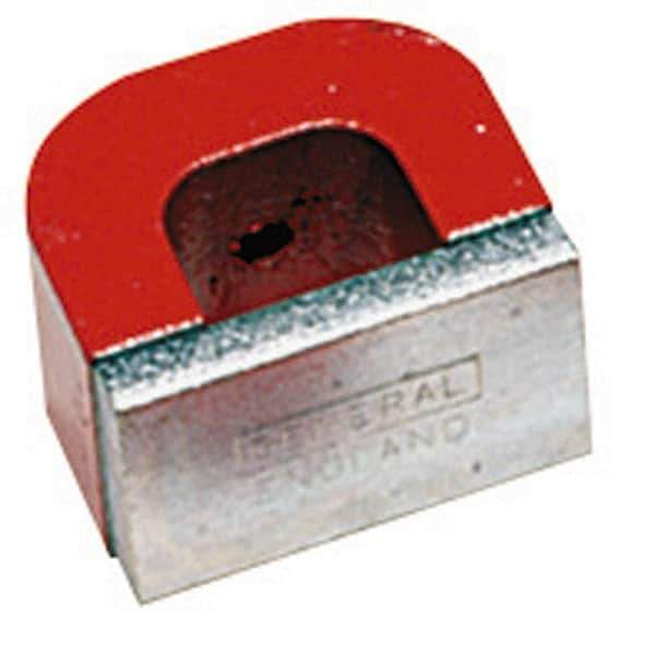 General - 1 Hole, 3/16" Hole Diam, 3" Overall Width, 15/16" Deep, 2-1/2" High, 50 Lb Average Pull Force, Alnico Power Magnets - 3/4" Pole Width - Industrial Tool & Supply