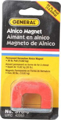General - 1 Hole, 3/16" Hole Diam, 1-3/4" Overall Width, 1-1/8" Deep, 1-1/8" High, 30 Lb Average Pull Force, Alnico Power Magnets - 5/16" Pole Width - Industrial Tool & Supply