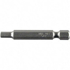 Wiha - 2.5mm Hex Power Bit - 1/4" Drive, 50mm OAL - Industrial Tool & Supply