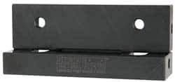 Snap Jaws - 4" Wide x 1-1/8" High x 9/16" Thick, Flat/No Step Vise Jaw - Soft, Steel, Fixed Jaw, Compatible with 4" Vises - Industrial Tool & Supply