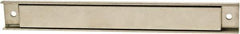 Mag-Mate - 120 Max Pull Force Lb, 12-1/2" Long x 1" Wide x 9/16" Thick, Rectangular Channel, Ceramic Fixture Magnet - 300°F Max Operating Temp, Grade 8 Ceramic, Stainless Steel Housing - Industrial Tool & Supply