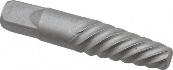 Interstate - Spiral Flute Screw Extractor - #7 Extractor for 7/8 to 1-1/8" Screw, 4-1/8" OAL - Industrial Tool & Supply