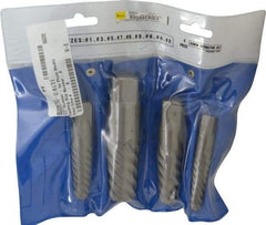 Interstate - 4 Piece Spiral Flute Screw Extractor Set - Screw Range 3/4 to 2-1/8" - Industrial Tool & Supply