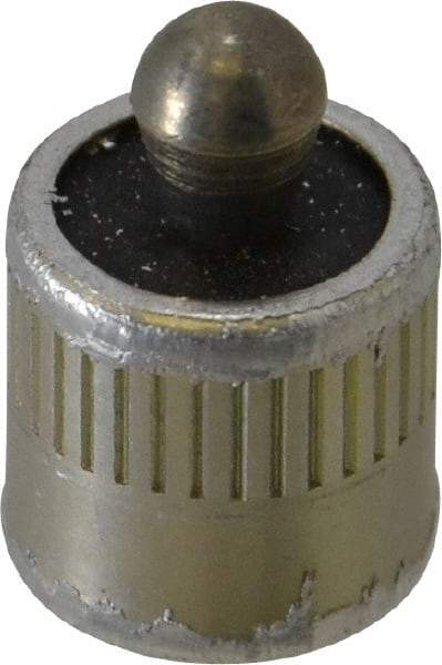 Vlier - 7/16" Body Diam, 0.45" Body Length, 0.2" Nose Diam, 0.24" Nose Length, Spring Locating Pin - 4.5 Lb Final End Force, Aluminum Body, Alloy Steel Nose - Industrial Tool & Supply