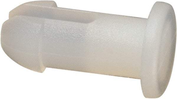 Made in USA - 0.128" Hole Diam, 0.365" OAL, Split Shank, Nylon Panel Rivet - 0.328" Length Under Head, 0.23" Material Thickness, 13/64" Head Diam - Industrial Tool & Supply