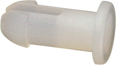 Made in USA - 0.128" Hole Diam, 0.365" OAL, Split Shank, Nylon Panel Rivet - 0.328" Length Under Head, 0.23" Material Thickness, 13/64" Head Diam - Industrial Tool & Supply
