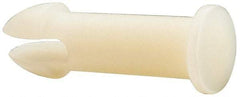 Made in USA - 0.35" to 0.36" Hole Diam, 1.46" OAL, Split Shank, Nylon Panel Rivet - 1.4" Length Under Head, 1.02" Material Thickness, 1/2" Head Diam - Industrial Tool & Supply